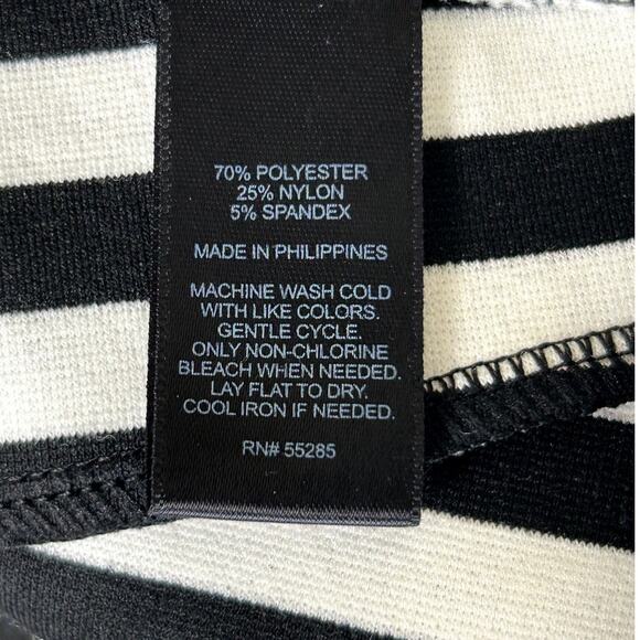 EXPRESS Black and White Striped Skirt - Picture 8 of 8